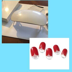 Nail Combo - Zinipin GelLight Semi Cured Gel Nail Strips & NEW Mini Nail Drying